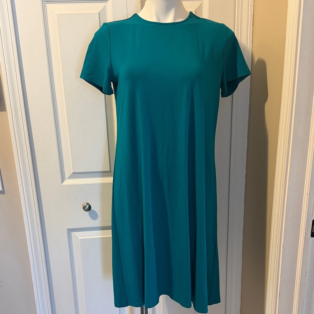 NWT. J. Jill Turquoise Midi Dress, Size S